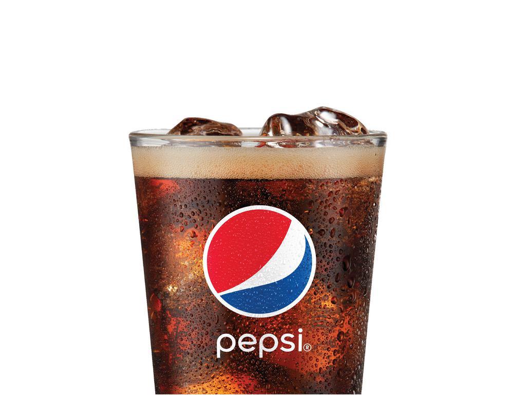 20 oz. Pepsi Product · Choose from Pepsi, Diet Pepsi, Mist Twist, Root Beer, Ginger Ale or Brisk Lemonade