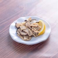 Three Kinds of Mushroom with Butter · Sauteed eringi, shiitake, and enoki mushroom with butter. Pairs well with beer and sake.