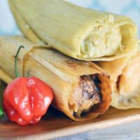 Chicken Tamales with Green Sauce · 