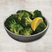 Lemon-butter Broccoli · Fresh steamed broccoli with Parmesan butter and lemon.
