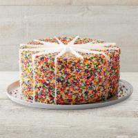Carlo's Bakery Rainbow Cake - Whole Cake · Take the whole cake home! Six layers of rainbow-colored cake filled high with a sweet vanill...