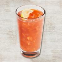Strawberry Passion Tea · Freshly brewed Gold Peak black iced tea, fresh strawberry, passion fruit, fresh agave sour.
