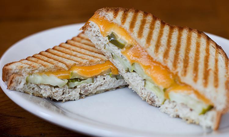 Tuna Melt · Albacore tuna, cheddar, mayonnaise, and pickle on French white bread