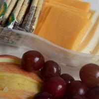 Cheese & Fruit · (vegetarian) Cheddar, provolone, grapes, apples, and crackers