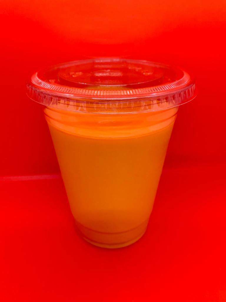 Mango Lassi · Mango drink blended with yogurt.