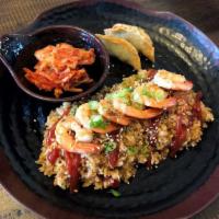 Shrimp Kimchi Rice · Grilled shrimp marinated in soy sauce.