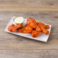 Buffalo Wings · 8 Wings served with a side of blue cheese.