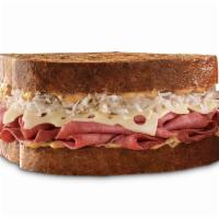 Reuben Meal · Thinly sliced corned beef with melted Swiss cheese, tangy sauerkraut and creamy Thousand Isl...