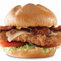 Buttermilk Chicken Bacon 'n Swiss Meal · A crispy buttermilk chicken fillet with thick-cut pepper bacon, melted Swiss cheese, lettuce...