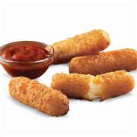 Mozzarella Sticks · Stretchy, cheesy, melted mozzarella that's battered and fried. Served with a marinara sauce ...