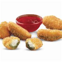 Jalapeno Bites® · Spicy jalapeño halves filled with melted cream cheese, served with a side of Bronco Berry Sa...