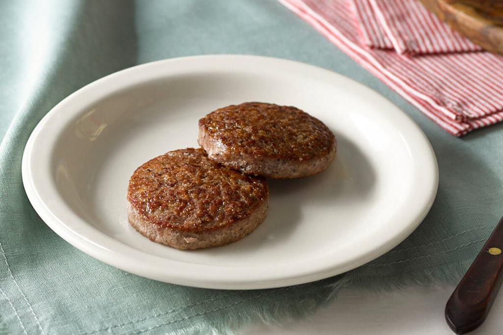 Smoked Sausage Patties · Enjoy a side of Two Smoked Sausage Patties.

