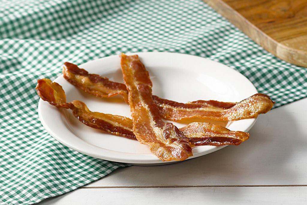 Thick-Sliced Bacon · Enjoy Three slices of Thick-Sliced Bacon.

