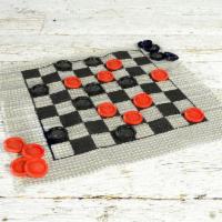 Cracker Barrel Mini Travel Checker Rug · What a great way to have fun! Just roll up your checkers in this 12” square game rug and you...
