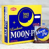 MoonPie, Chocolate, 2.75 oz, 12 Count Pack · The Original Chocolate MoonPie is made with real sugar. This chocolate-flavored marshmallow ...