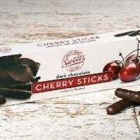 Dark Chocolate Cherry Sticks · Dark Chocolate and Cherry, what a great match for your sweet tooth. Enjoy cherry jelly cente...