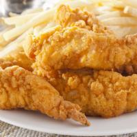 Fried Chicken Tenders · Serve with chouse of dipping sauce.