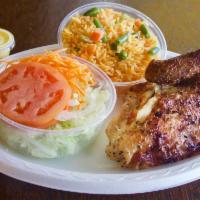 White Chicken Platter · 1/4 chicken, and 2 sides your choice.