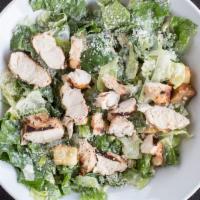 Caesar Salad with Grilled Chicken · Grilled chicken, romaine, Parmesan, croutons, tossed with house made Caesar dressing.