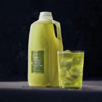 Passion Papaya Green Tea - Half Gallon · 450 Cal. A half gallon of green iced tea with flavors of passion fruit and ripe papaya. Serv...