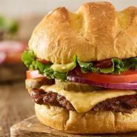 Classic Smash® Burger · Certified Angus Beef, American cheese, lettuce, tomatoes, pickles, Smash Sauce®, ketchup, to...