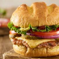 Classic Smash® Turkey Burger · Turkey burger, American cheese, lettuce, tomatoes, red onions, pickles, Smash Sauce®, ketchu...