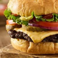 Classic Smash® Black Bean Burger · Black bean patty, American cheese, lettuce, tomatoes, pickles, Smash Sauce®, ketchup, toaste...