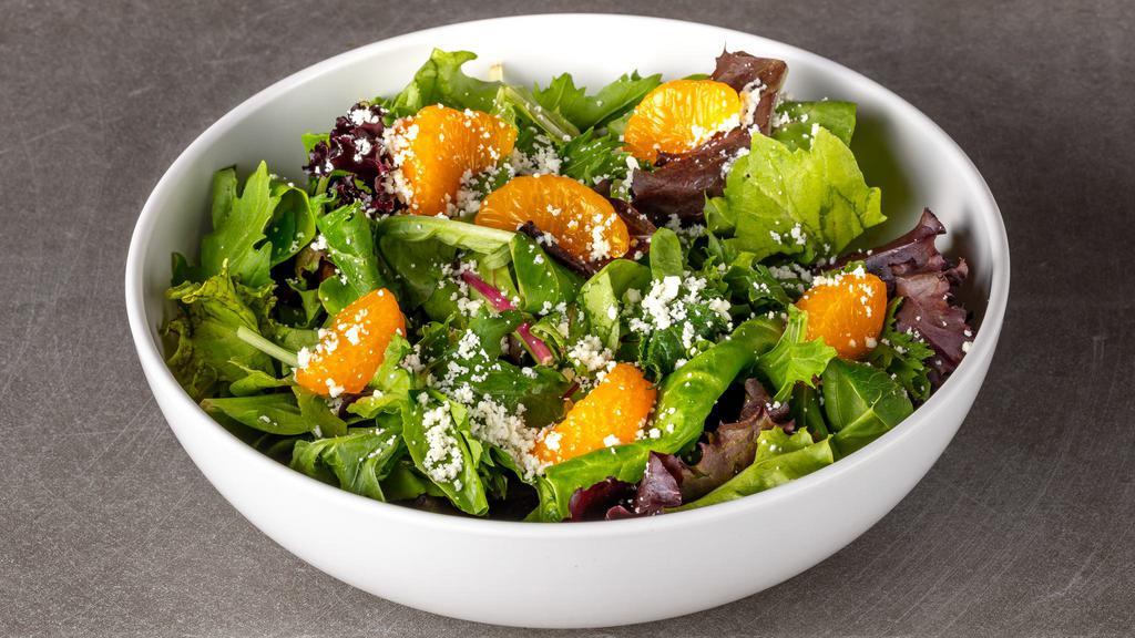 House Side Salad · House side salad mixed greens, feta cheese and mandarin oranges with balsamic vinaigrette dressing.