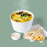 Soup + Pocket Combo · Choice of soup + cheesy chicken crunch pocket with chipotle ranch dip