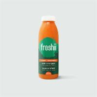 Renew Juice · An energizing twist on your morning OJ. Carrot juice, orange juice, lemon juice, and turmeri...