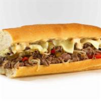 #43 Chipotle Cheese Steak · Grilled onions, peppers, white American cheese and chipotle mayo