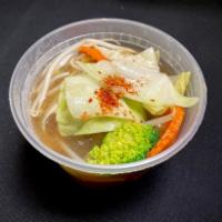 Vegetable Soup · Gluten-free. Delicious carrots, broccoli, cabbage, bean sprouts, and green beans cooked in a...
