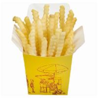 French Fries · Classic crinkle-cut fried potatoes. Allergen: Contains Sesame, Pea, and Casein