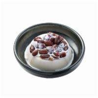 Almond Pudding with Red Beans Bites · 