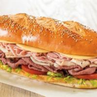 Classic Uncle Louie Sub · Roast beef, turkey and ham.