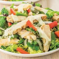 Chicken Philly Salad · Grilled chicken and melted cheese with your choice of peppers and onions.