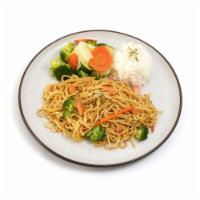 Veggie Butter Garlic Noodles · Japanese noodles wok-stirred with fresh veggies
and traditional butter garlic sauce. Served...