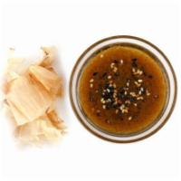 Extra Umami Shoyu on the Side · Honey bonito infused soy Allergens: Gluten, Soy, Fish