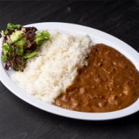 Small Tokyo Curry Rice · Tokyo style curry with ground chicken and steamed rice.