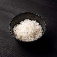 Steamed Rice · Vegetarian and gluten free.