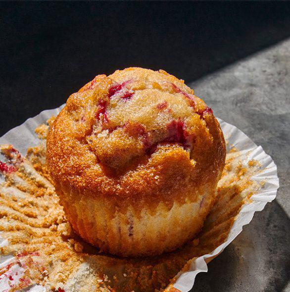 Cranberry Orange Muffin · 480 Cal. Freshly baked muffin made with orange peel and whole cranberries, topped with turbinado sugar. Allergens: Contains Wheat, Milk, Egg