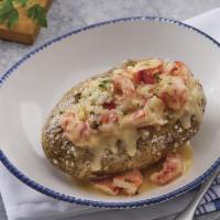 Creamy Lobster Baked Potato · 350 Cal