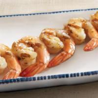 Garlic Shrimp Skewer · With a buttery garlic glaze.
90 Cal