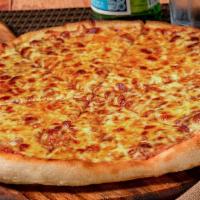 Cheese · Simple, yet delicious - Mozzarella & our signature pizza sauce

