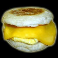 Cheese and Egg Muffin · Buttered English muffin, egg and American cheese.