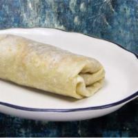Bean & Rice Burrito · Beans, rice and cheese in a flour tortilla