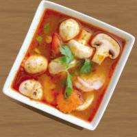 Large of Tom Yum Soup · A Thai dish well loved throughout the world, tom yum is a delicious hot and sour soup flavor...
