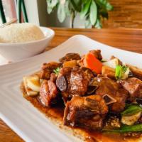 170. Suon Ram Man · Spare ribs in house special sauce. Spicy.