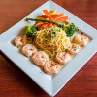Shrimp Scampi al Limone  · Shrimp Scampi served in a white wine and lemon sauce with fresh parsley 