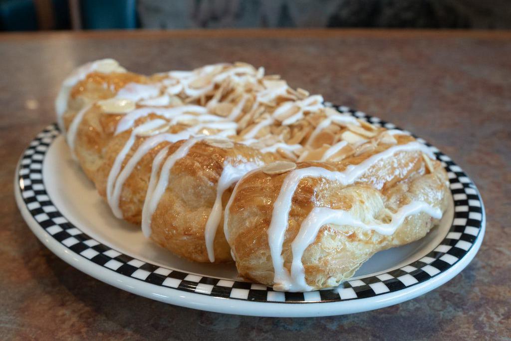 Fresh Baked Bear Claw, Classic · With almond filling.